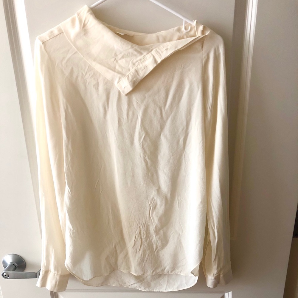 Cos Stores Light Yellow Silk Blouse